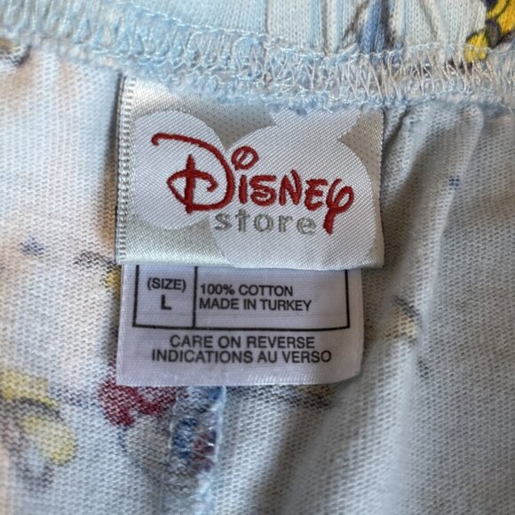 Disney Winter Wonderland Pajama Pants Unisex Large Blue Mickey & Friends Cozy - Picture 8 of 10